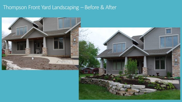 DWN Thompson Front Yard Landscaping before and after flyer 5-20-16 pg. 1